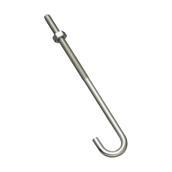 National Hardware National Hardware Zinc-Plated Silver Steel 6 in. L J-Bolt 100 lb 1 pk N232-900 - main